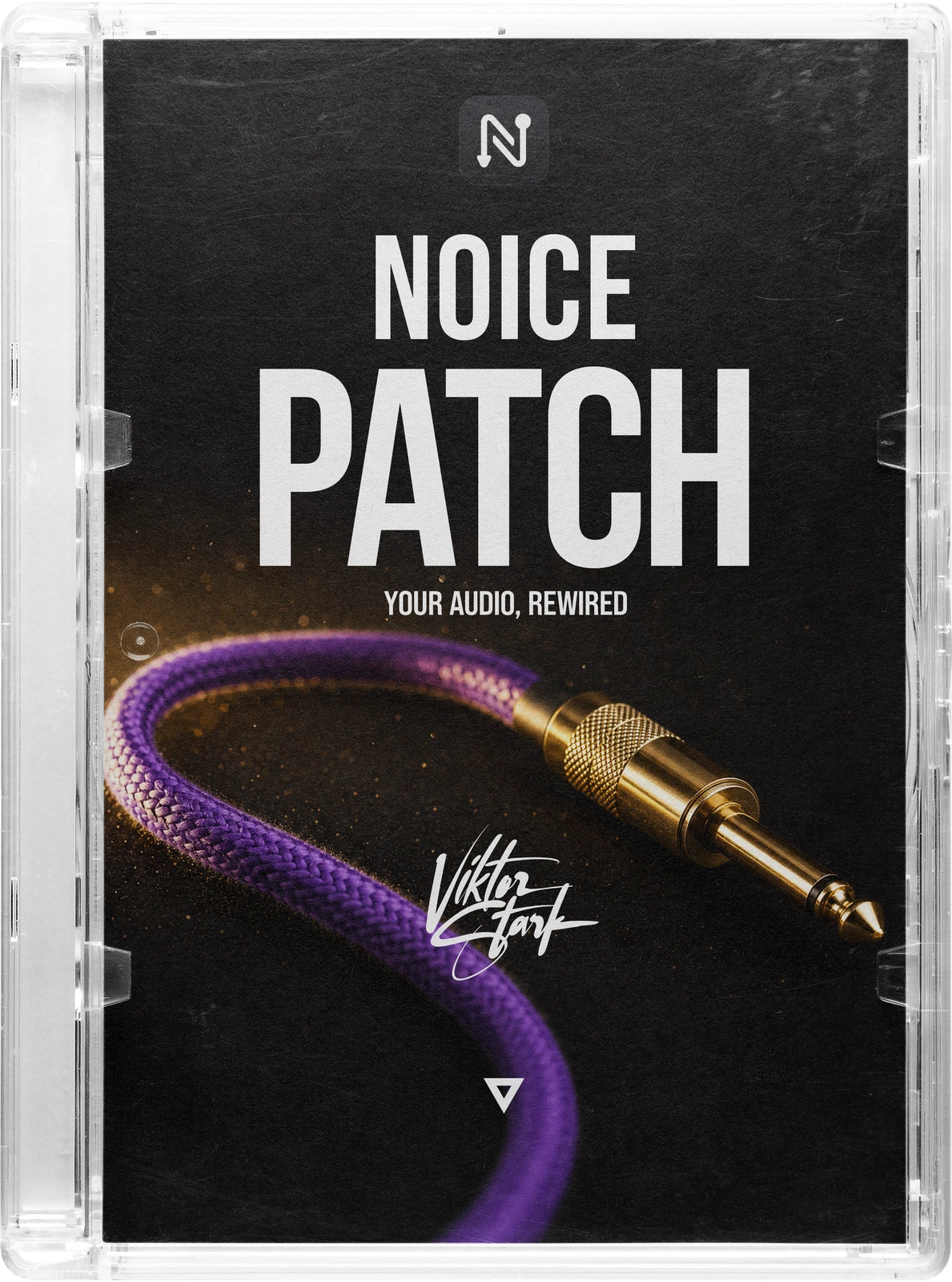 NoicePatch — Box mit lila Patch-Kabel-Cover